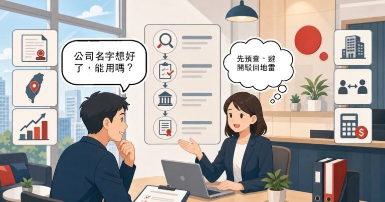 公司名稱預查全攻略:線上查詢、命名規則、駁回原因與設立流程
