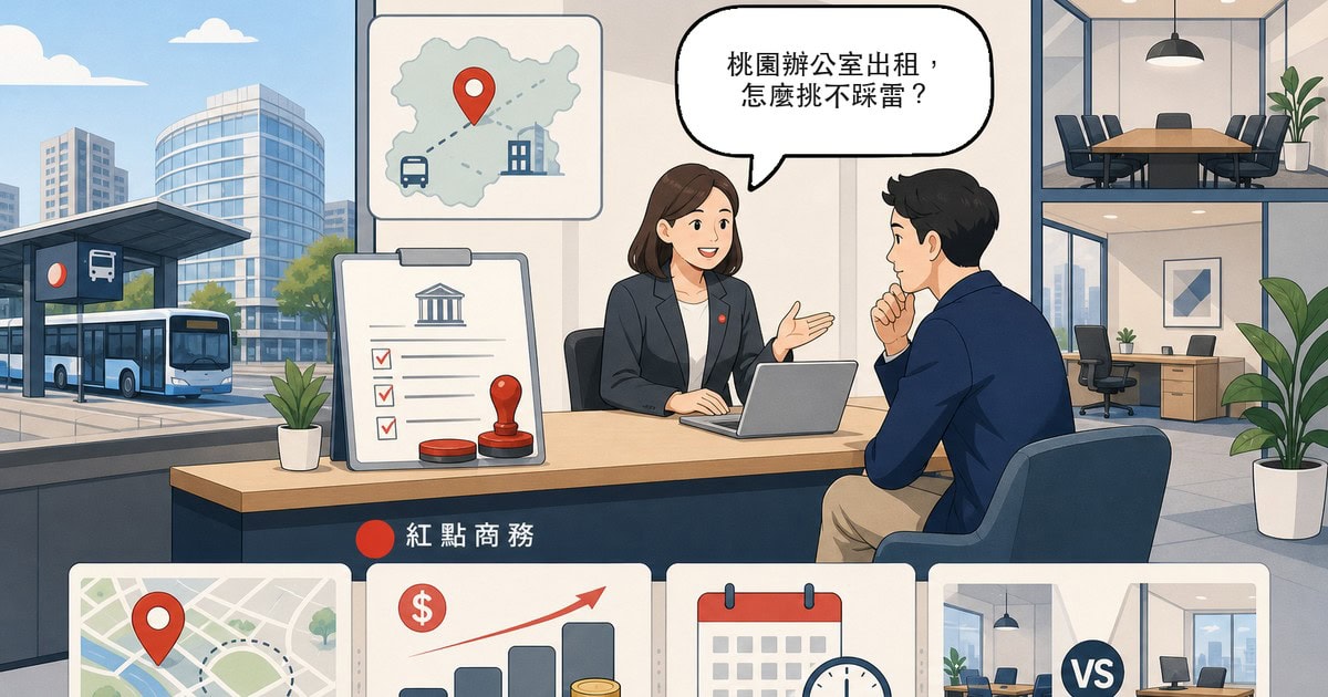 桃園辦公室出租怎麼挑？經國館地點、費用觀念與租期彈性一次看