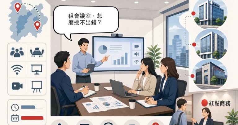 會議室租借怎麼挑？桃園中壢開會場地與紅點三館會議室指南
