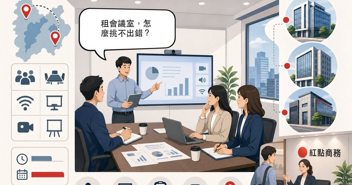會議室租借怎麼挑？桃園中壢開會場地與紅點三館會議室指南