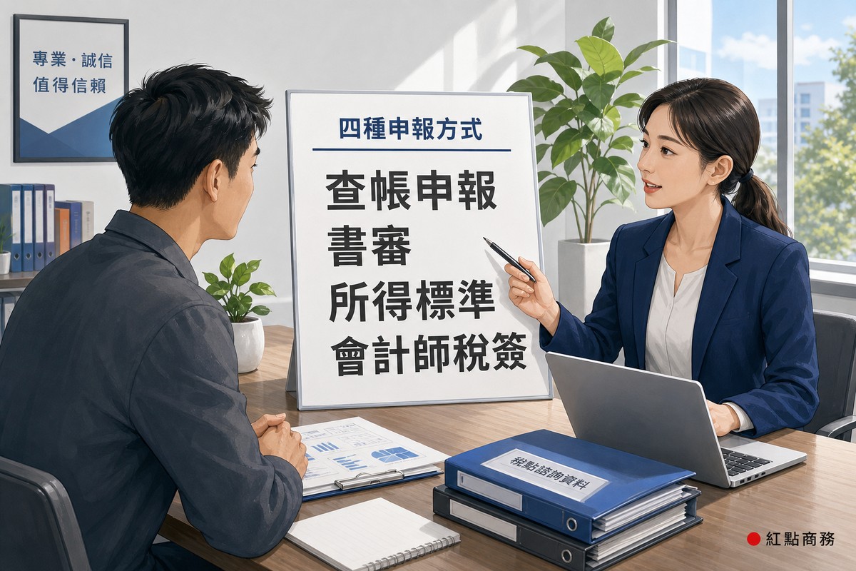 記帳專業人員向業主說明四種營所稅申報方式