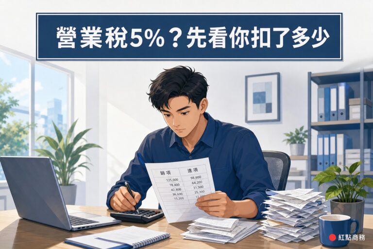 業主核對銷項進項稅額計算表情境