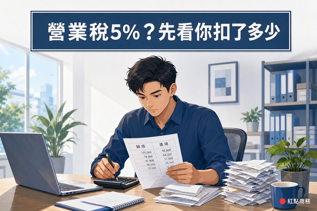 業主核對銷項進項稅額計算表情境