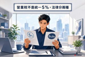 業主比對兩份不同稅率文件思考加值型與非加值型