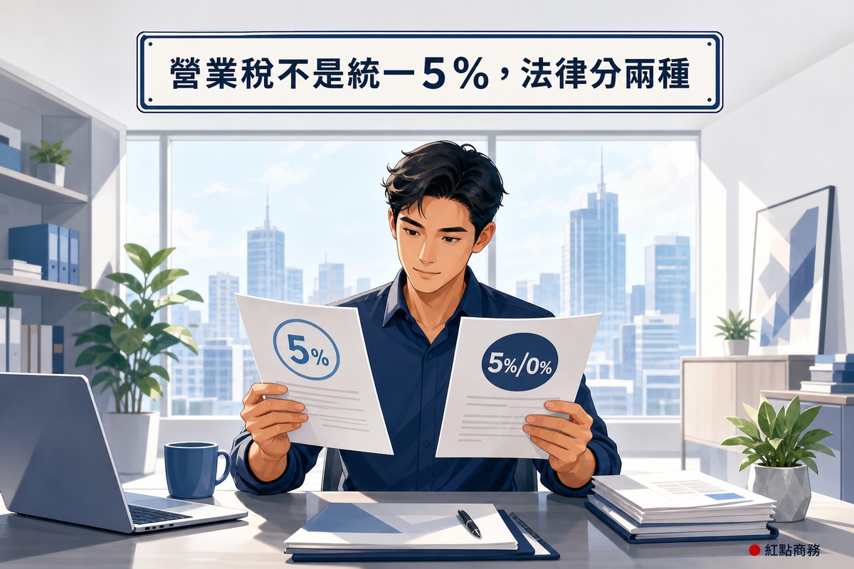 業主比對兩份不同稅率文件思考加值型與非加值型