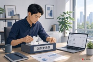 業主整理交際費憑證並登入帳務系統