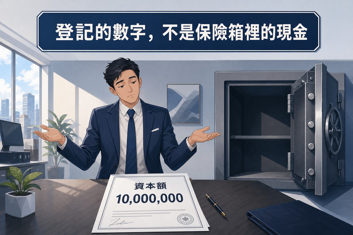 資本額登記文件與空保險箱對比情境