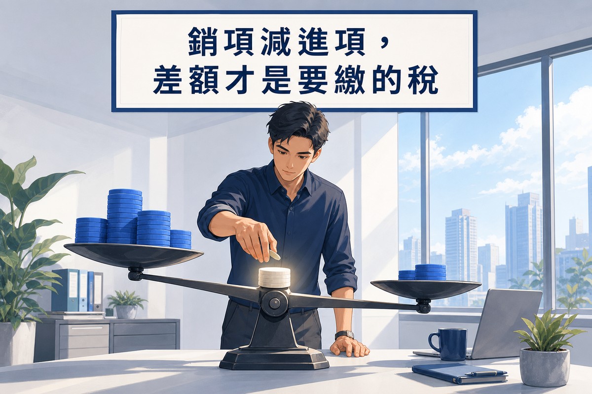 銷項稅額與進項稅額天平差額情境