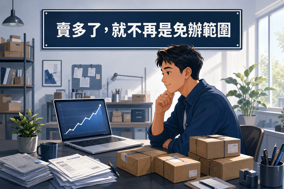 業主看著營收成長曲線思考是否該辦理商業登記