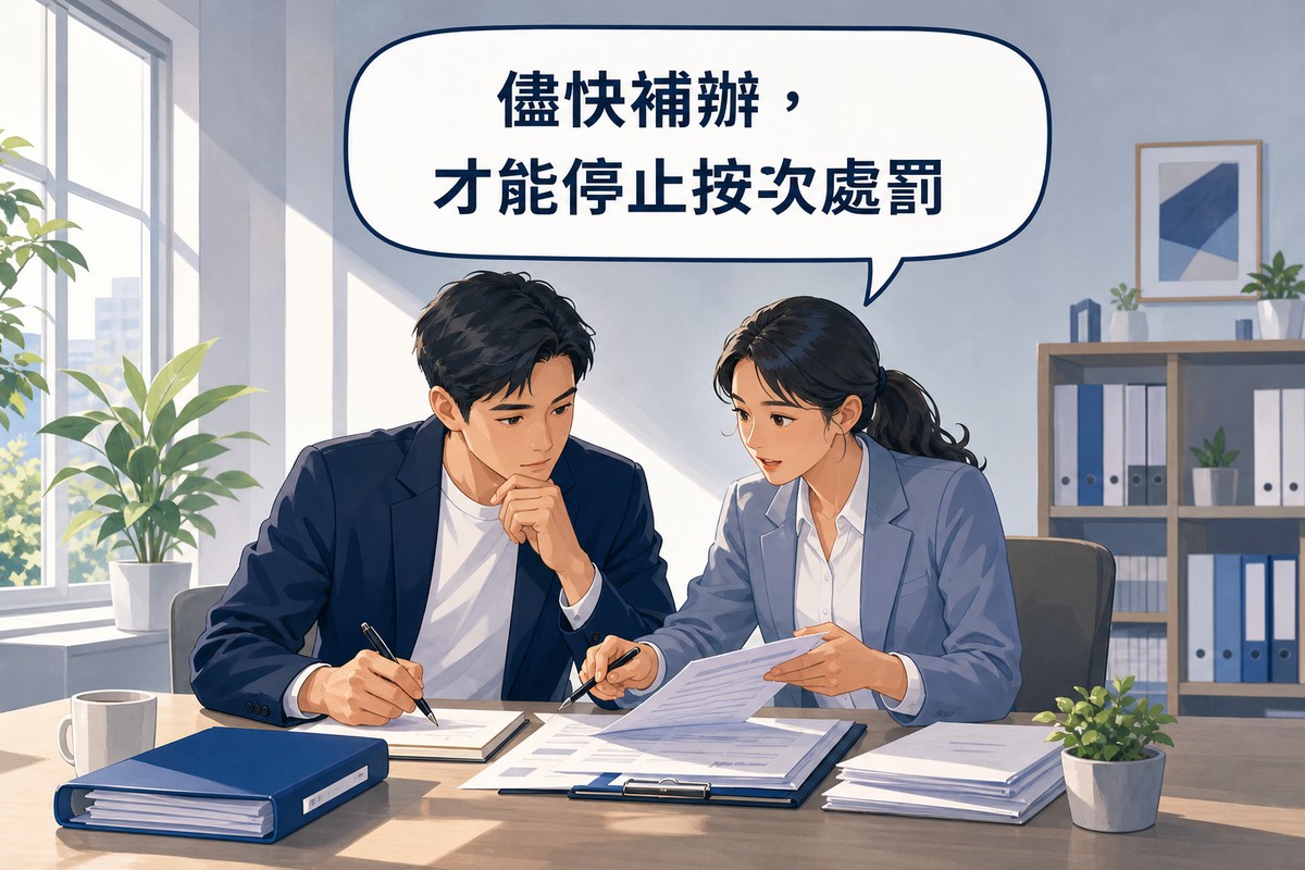 會計師協助經營者準備補辦登記文件情境