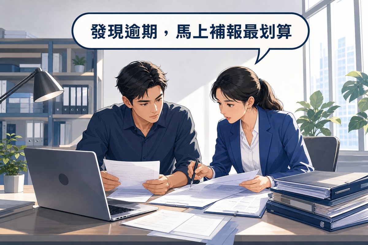 會計師協助業主整理逾期申報文件情境