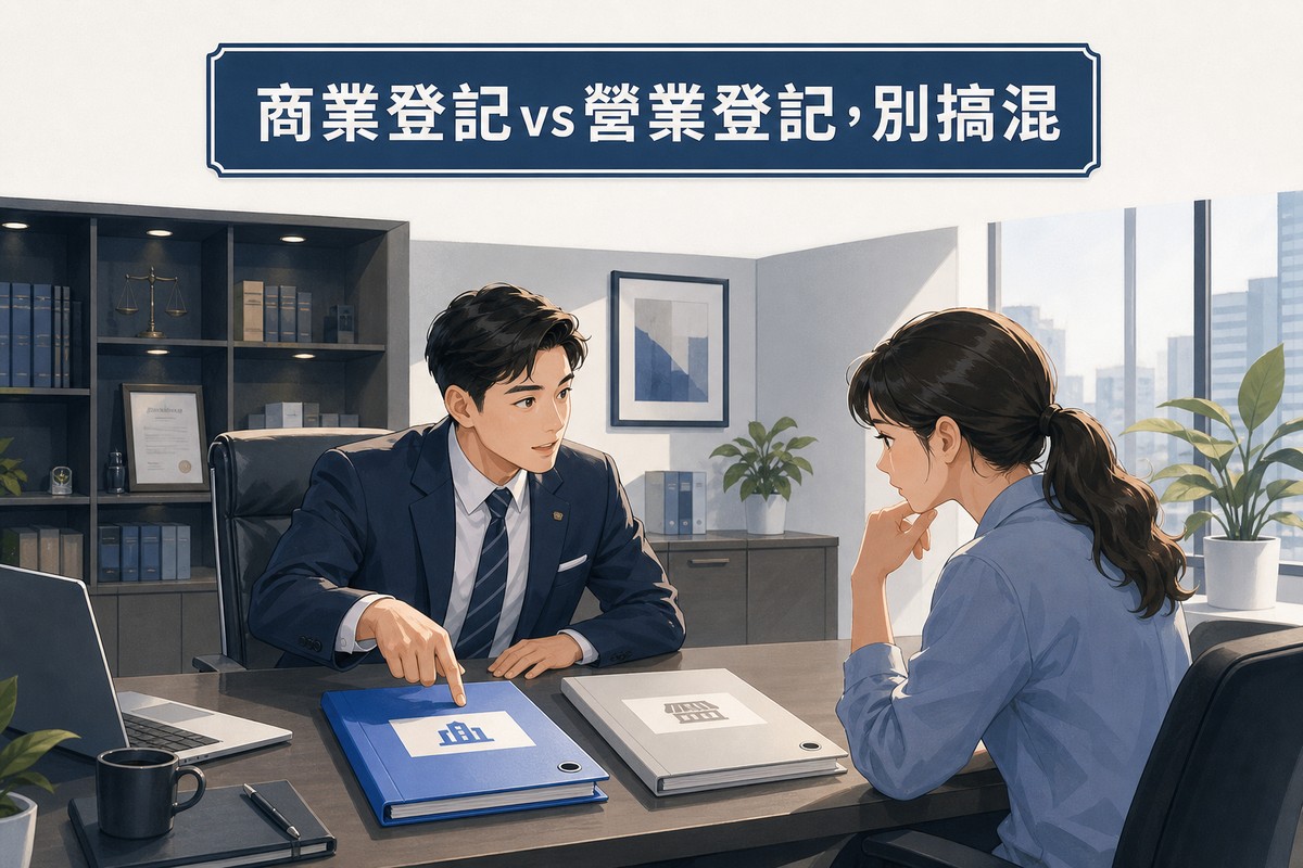 律師向業主解說商業登記與營業登記的差異