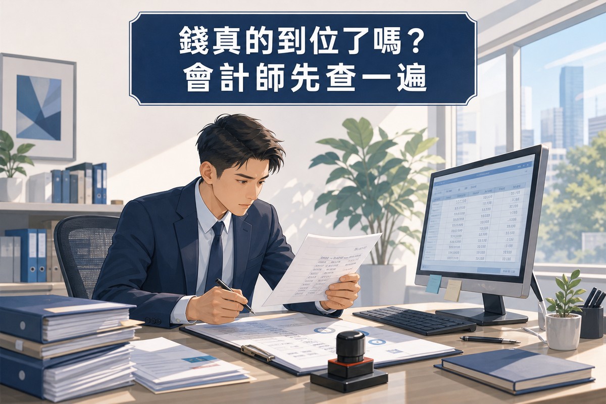 會計師查核增資驗資,確認資金到位情境